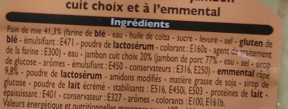 Leader Price 2 Croque Monsieur Jambon Emmental packshot