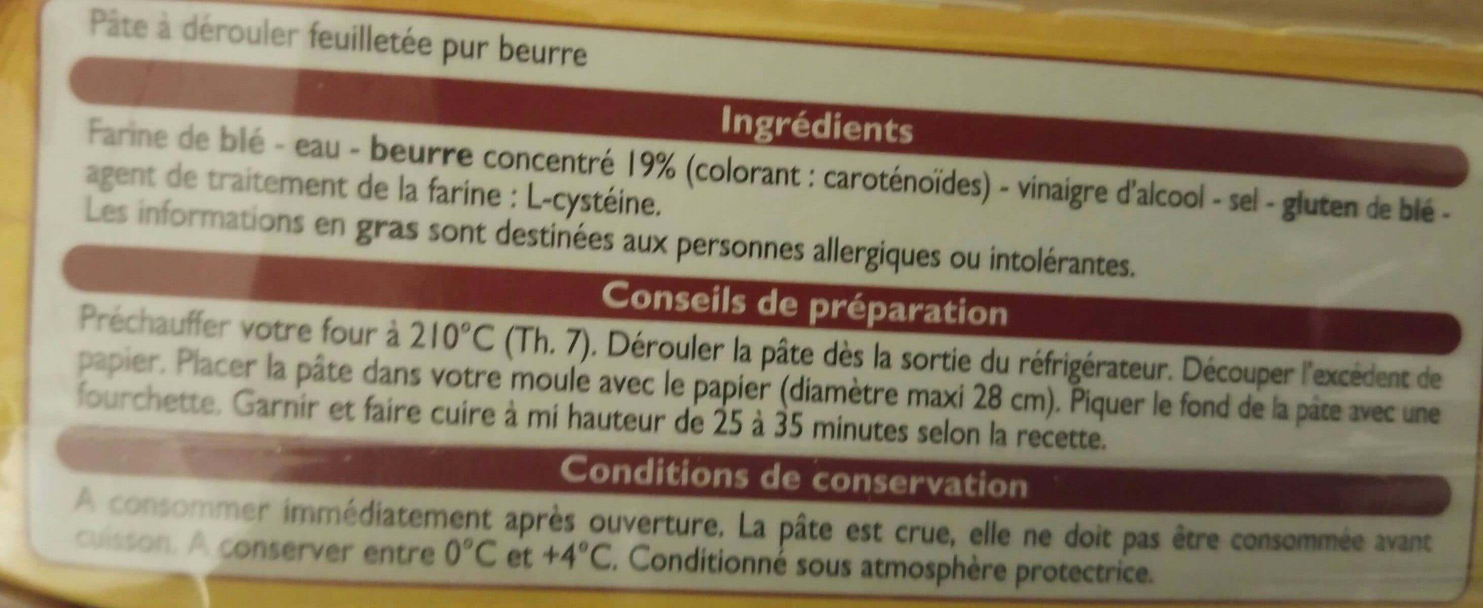 Leader Price Pâte feuilletée packshot