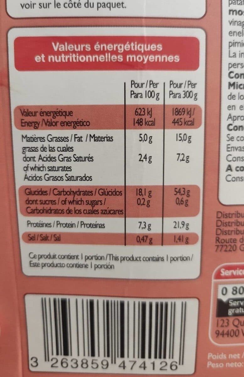 Leader Price Fusilli au saumon packshot