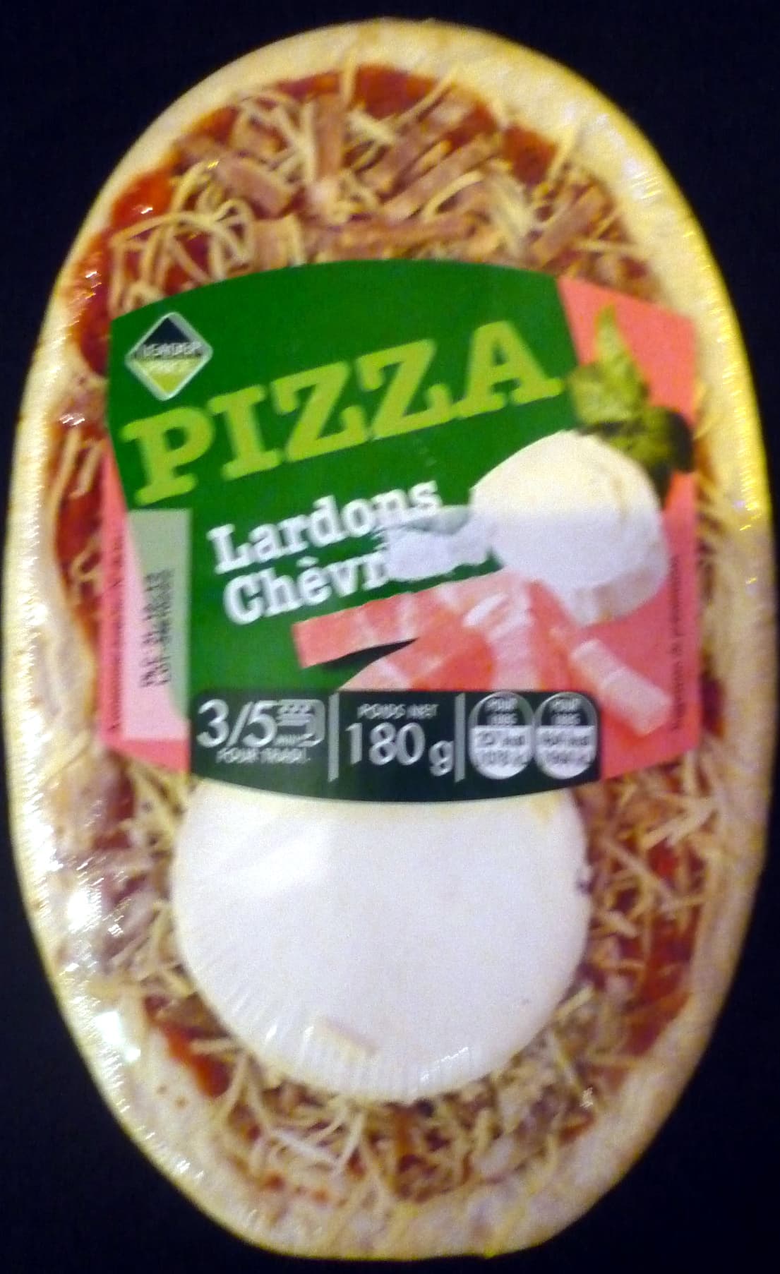 Leader Price Pizza Lardons Chèvre packshot