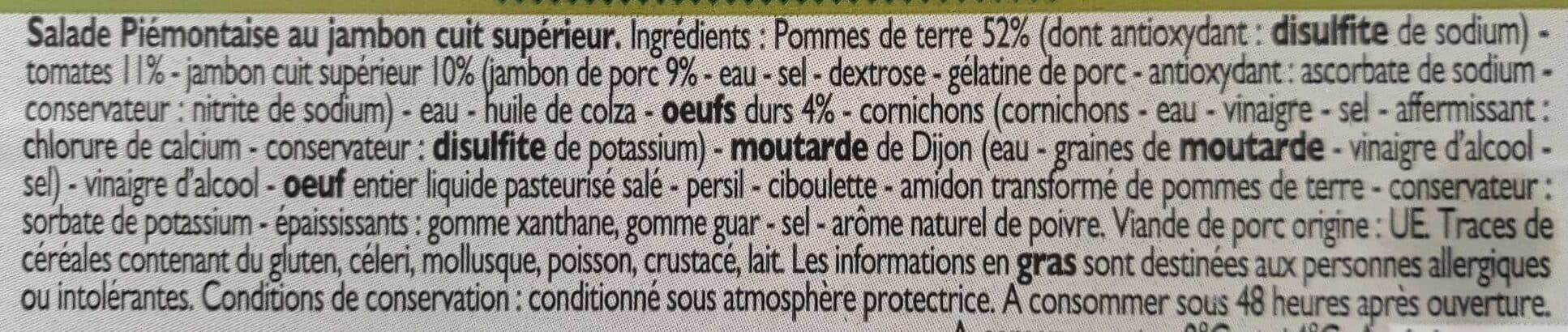 Leader Price Piémontaise au jambon packshot