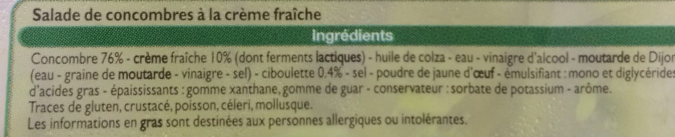 Leader Price Concombres à la crème packshot