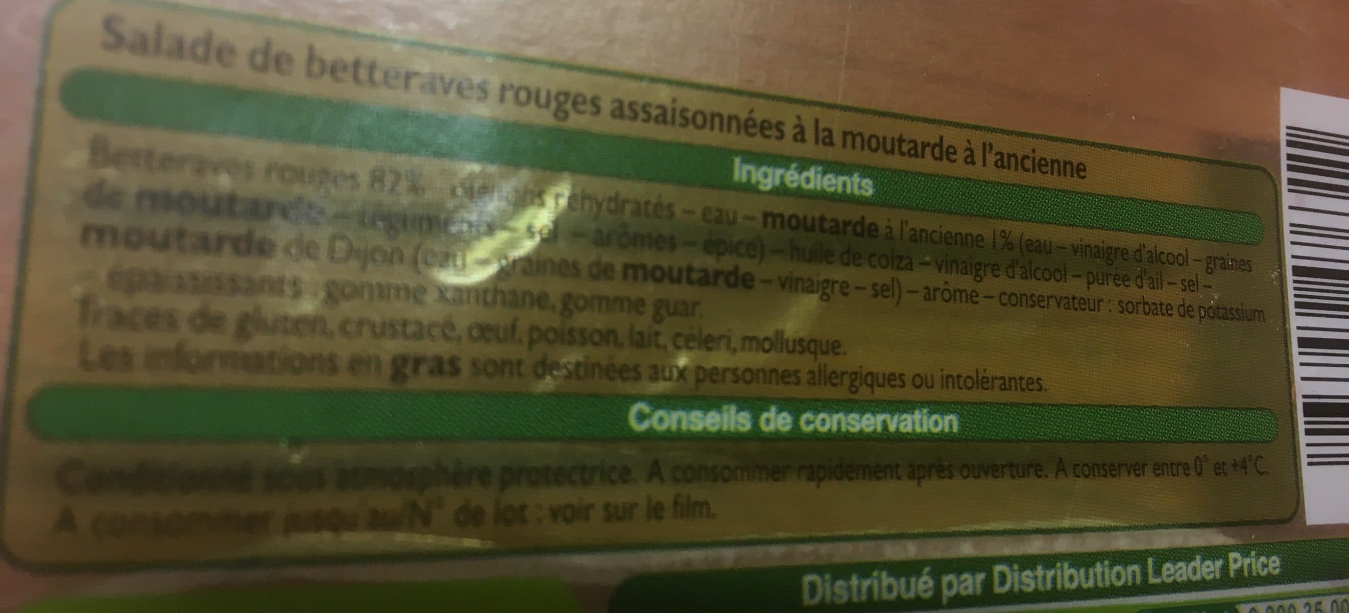 Leader Price Betteraves rouges packshot