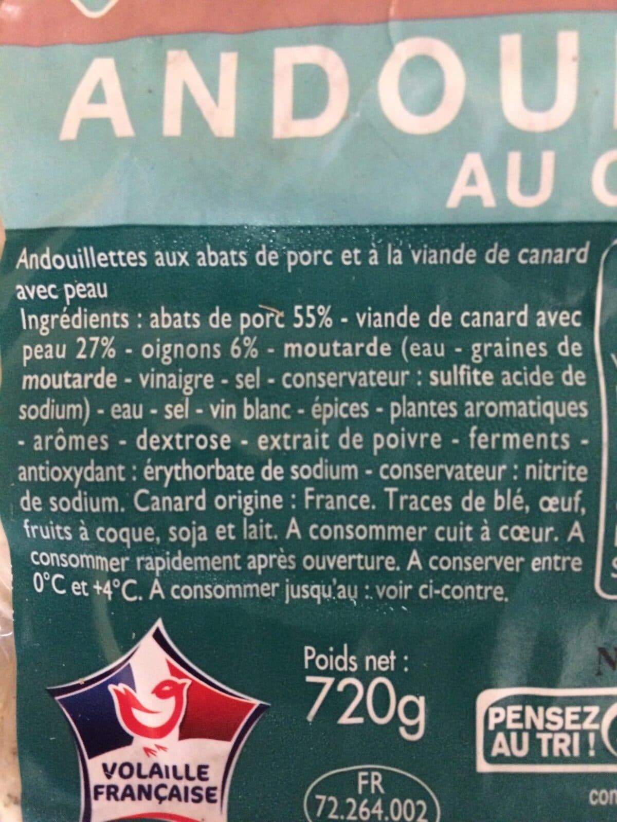 Leader Price Andouillettes au canard X 6 packshot