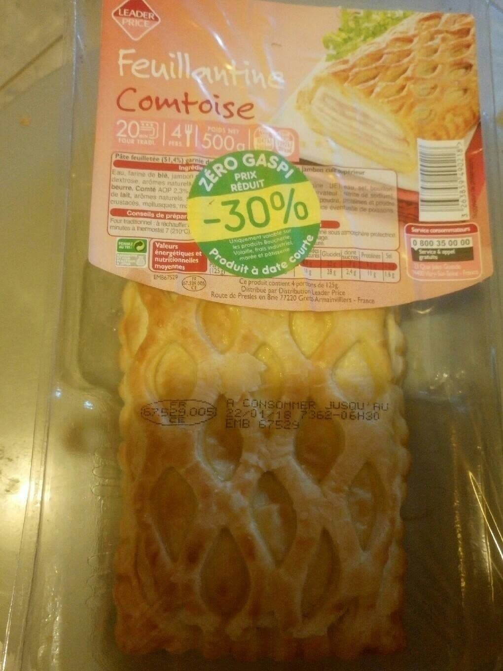 Leader Price Feuillantine Comtoise packshot