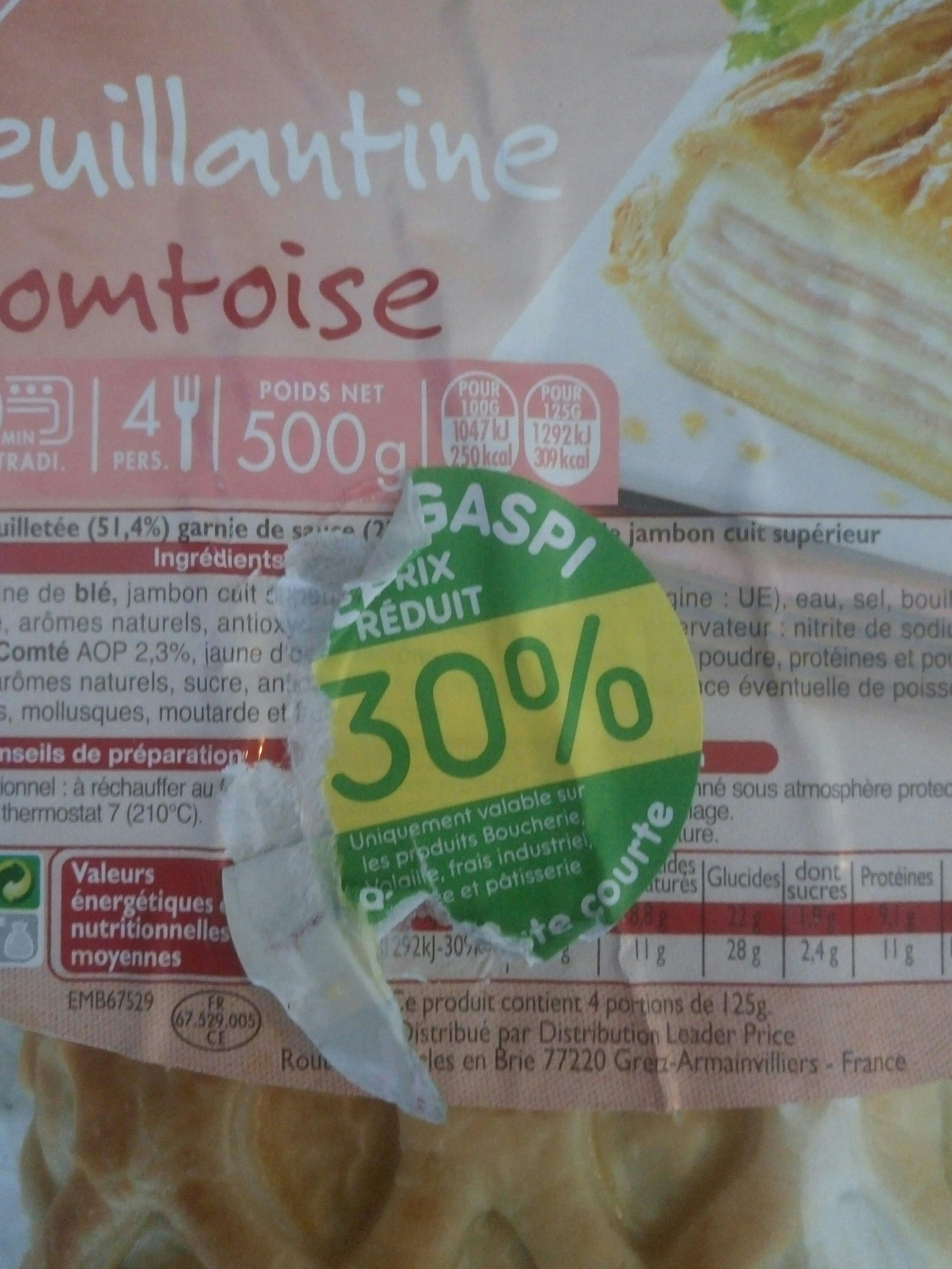 Leader Price Feuillantine Comtoise packshot