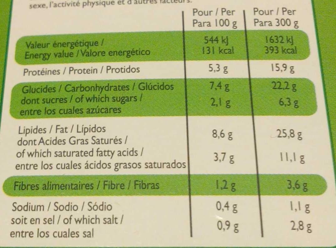 Leader Price Saumon purée de brocolis packshot