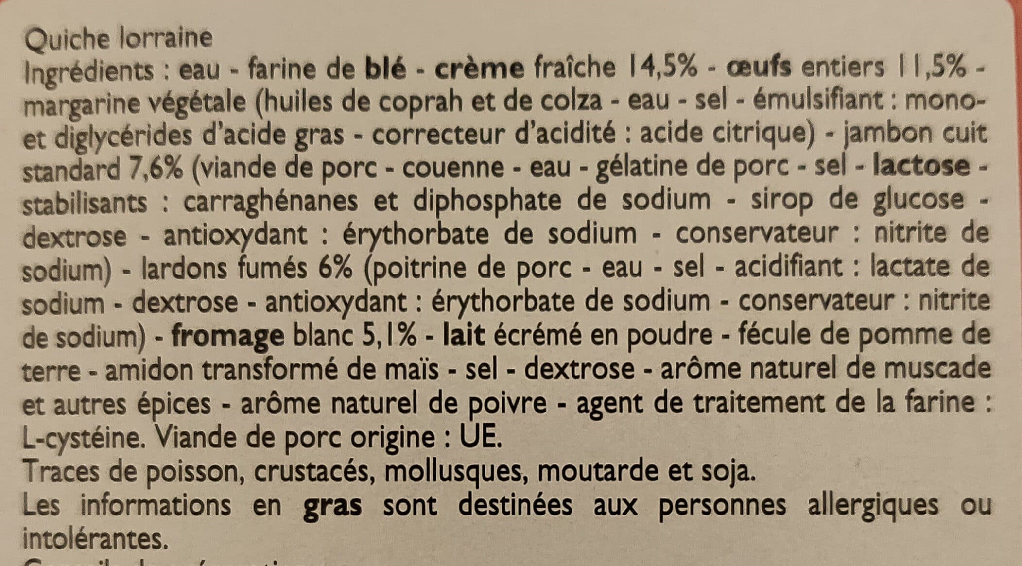 Leader Price Quiche Lorraine packshot