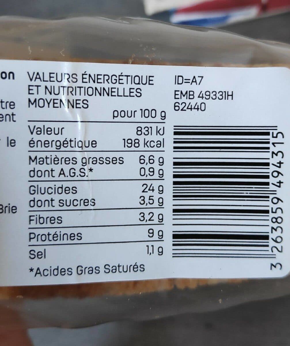 Leader Price Sandwich thon crudités packshot