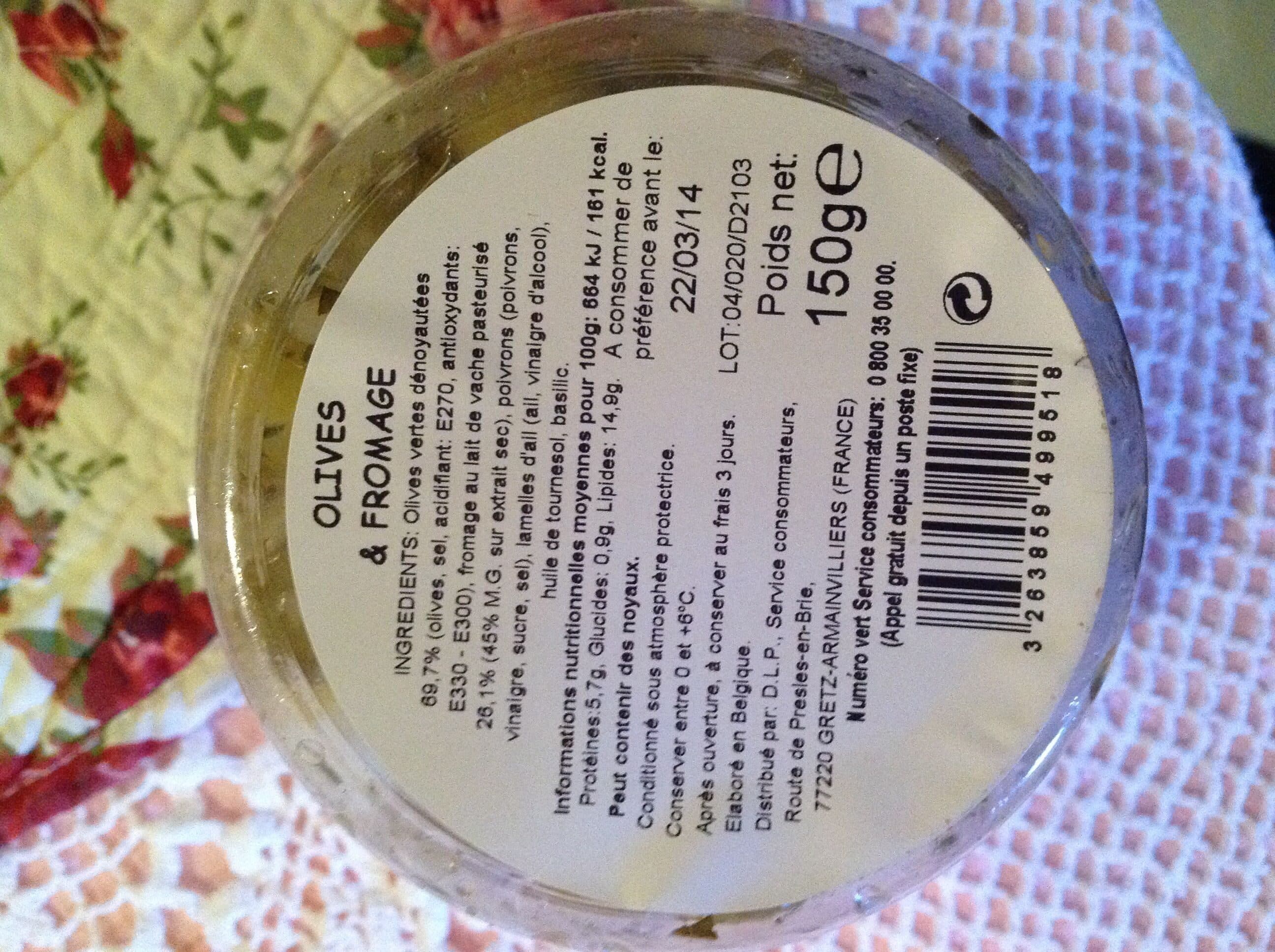 Leader Price Olives & fromages packshot