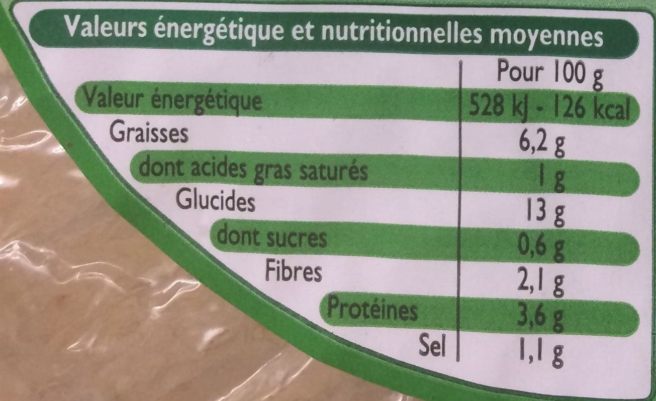 Leader Price Tortilla aux oignons packshot