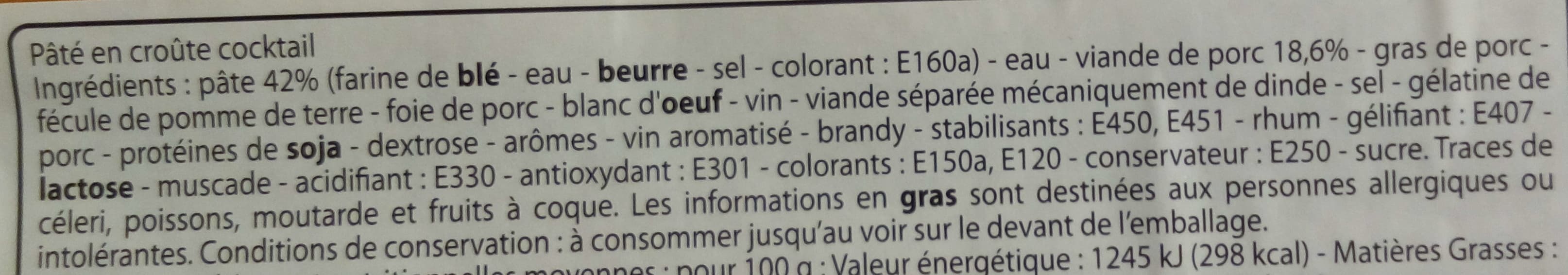 Leader Price Mini pâté en croûte cocktail packshot