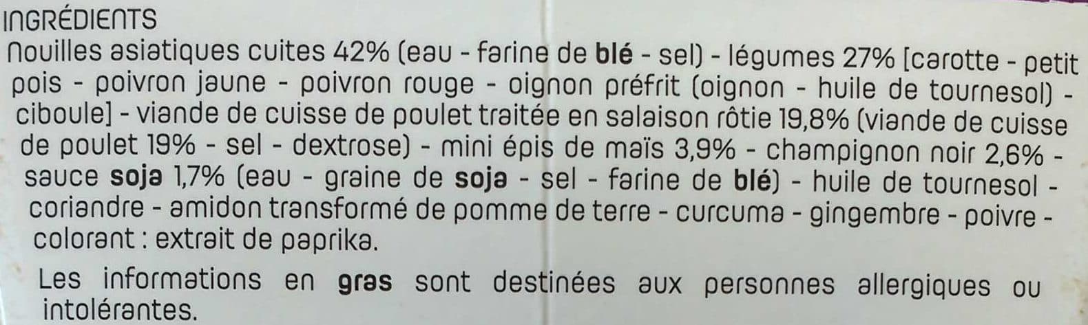 Leader Price Leader Snack Nouilles poulet Légumes Poulet packshot