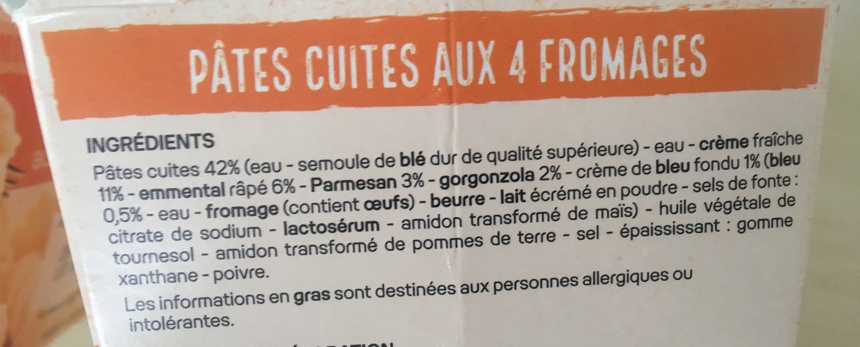 Leader Price Fusilli Aux 4 Fromages Leader Snack packshot