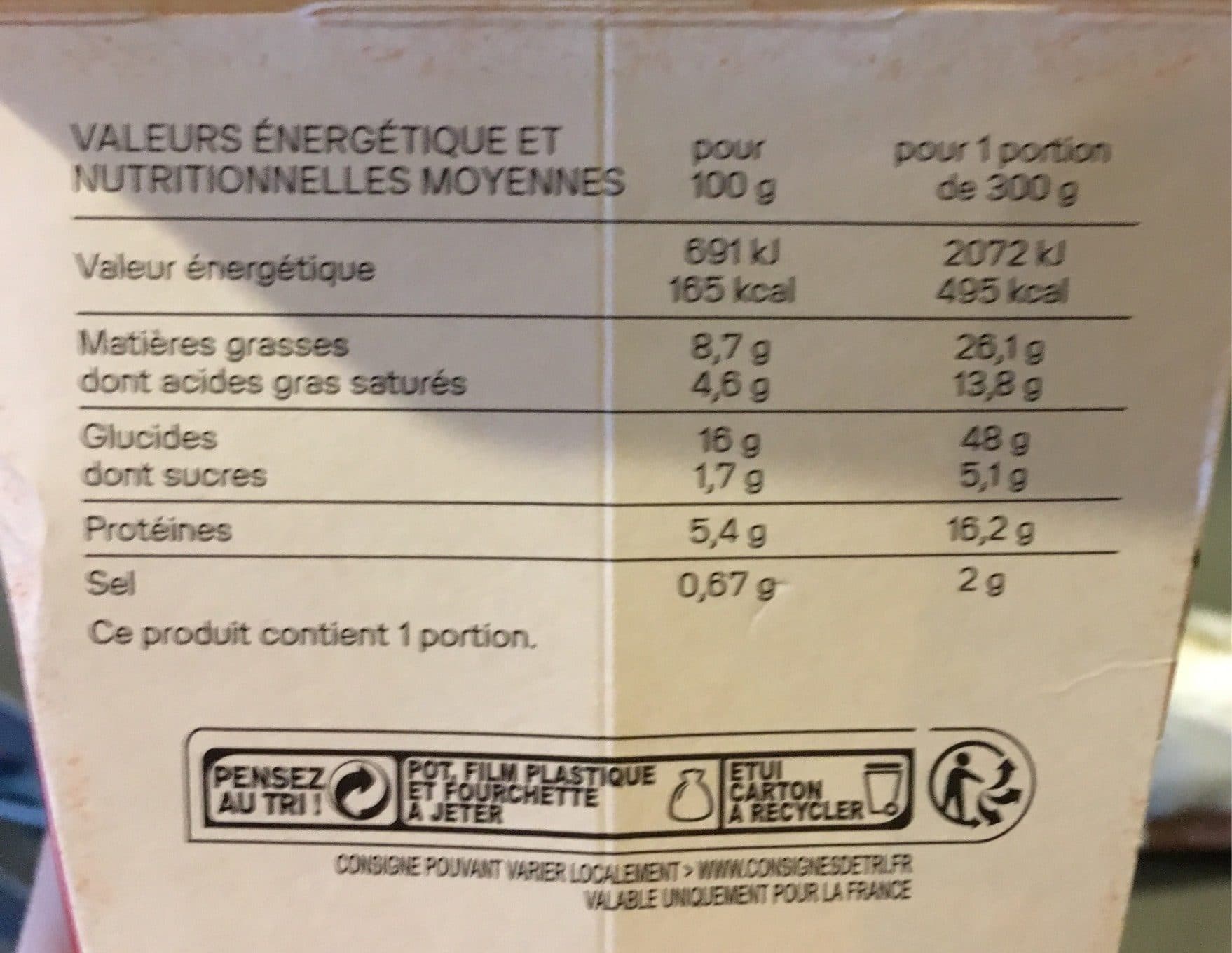 Leader Price Box Fusilli carbonara packshot
