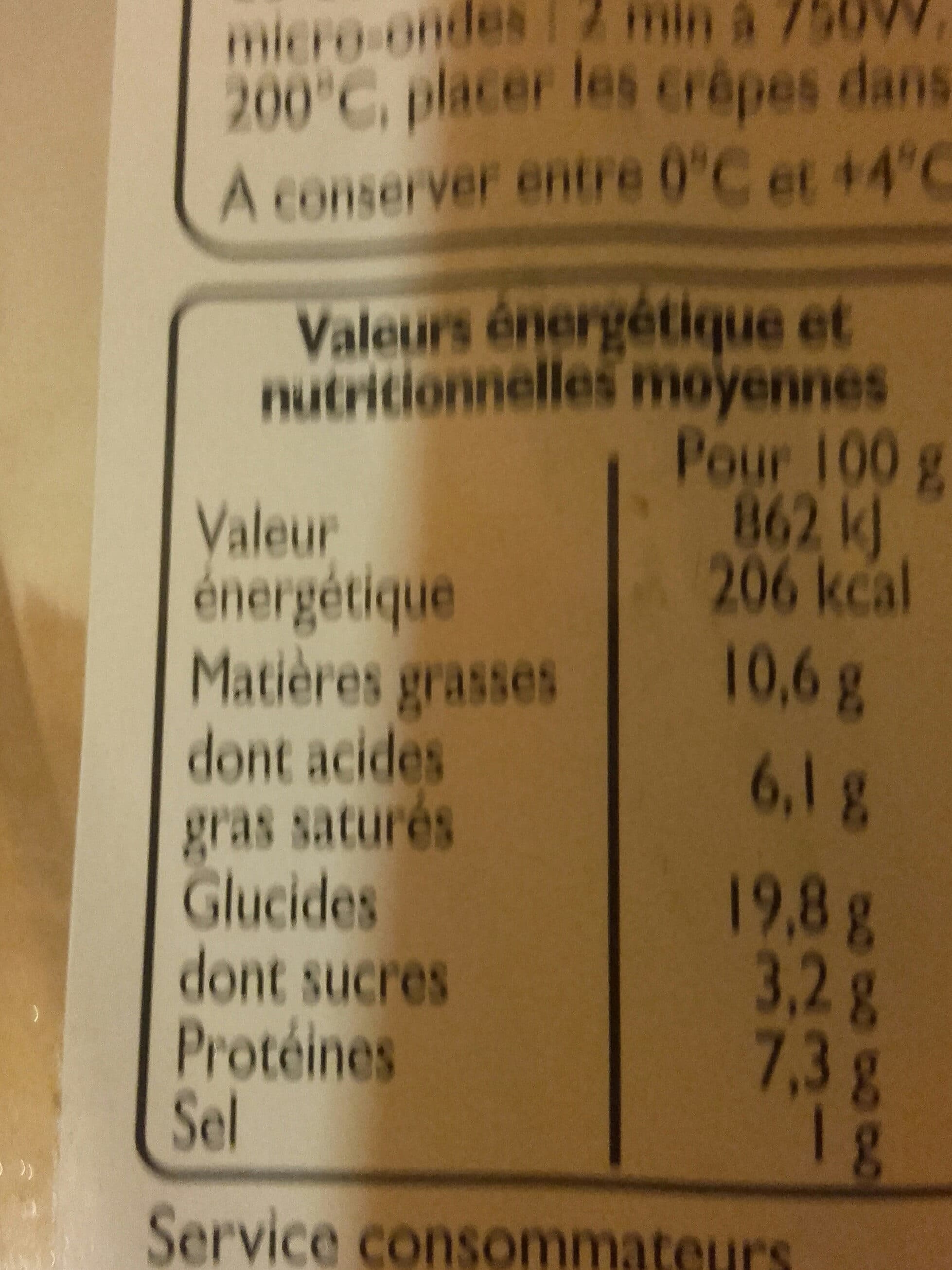 Leader Price Crepes jambon fromage packshot
