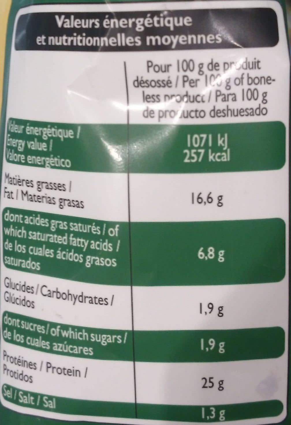 Leader Price Les Grignot' - Mini travers de porc nature packshot