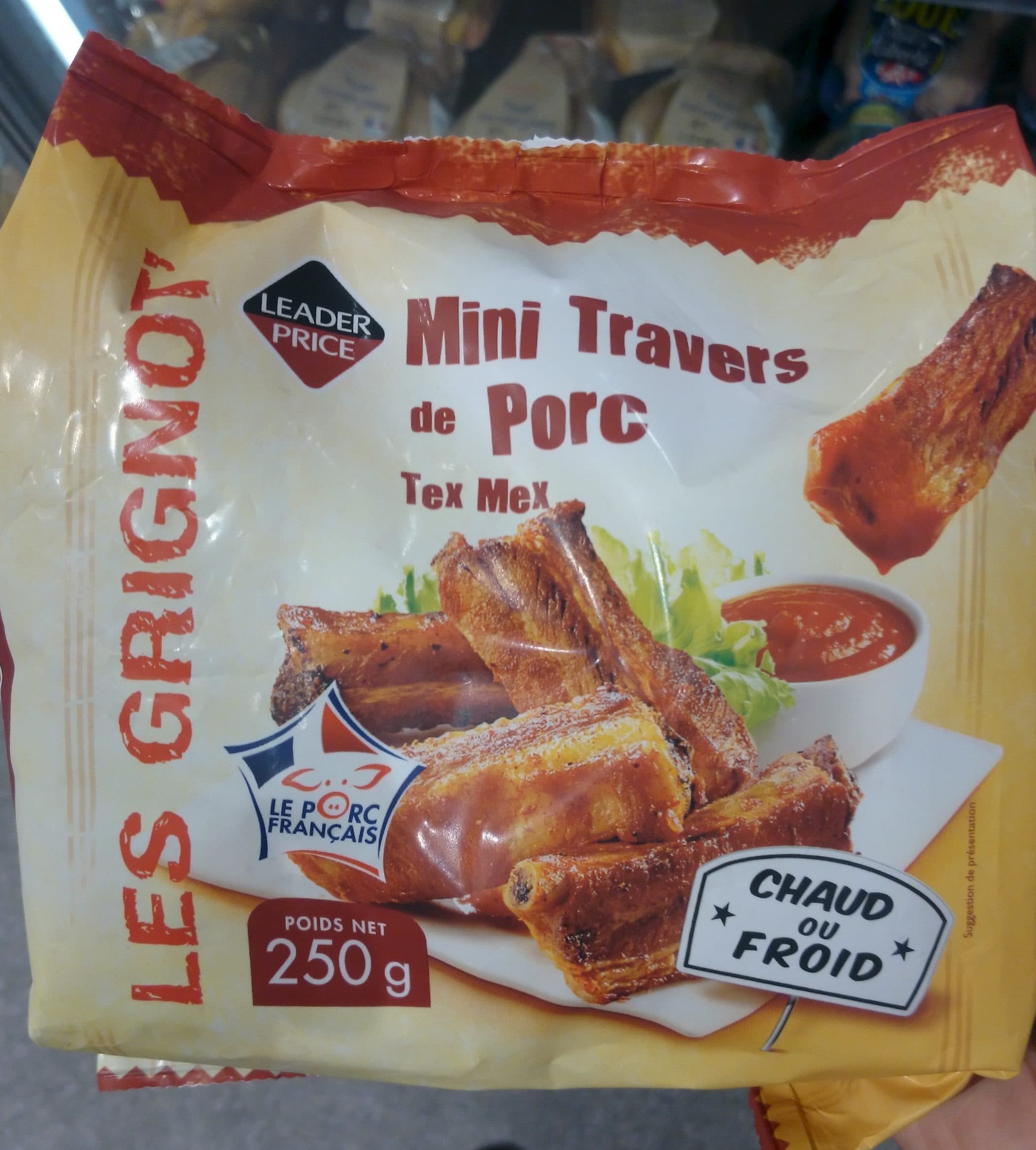 Leader Price Les Grignot - Mini Travers de Porc Tex Mex packshot