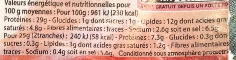 Leader Price Quart de Jambon Sec packshot