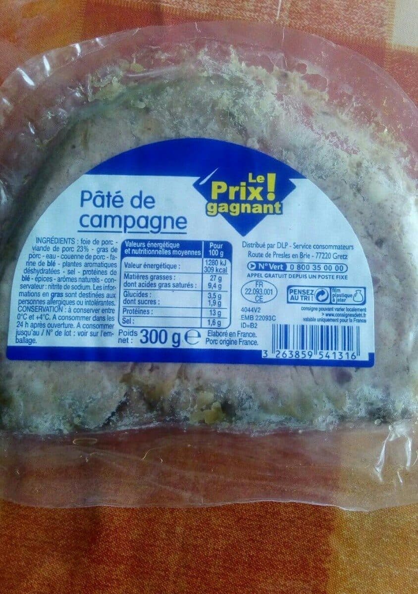 Leader Price Pate de campagne packshot