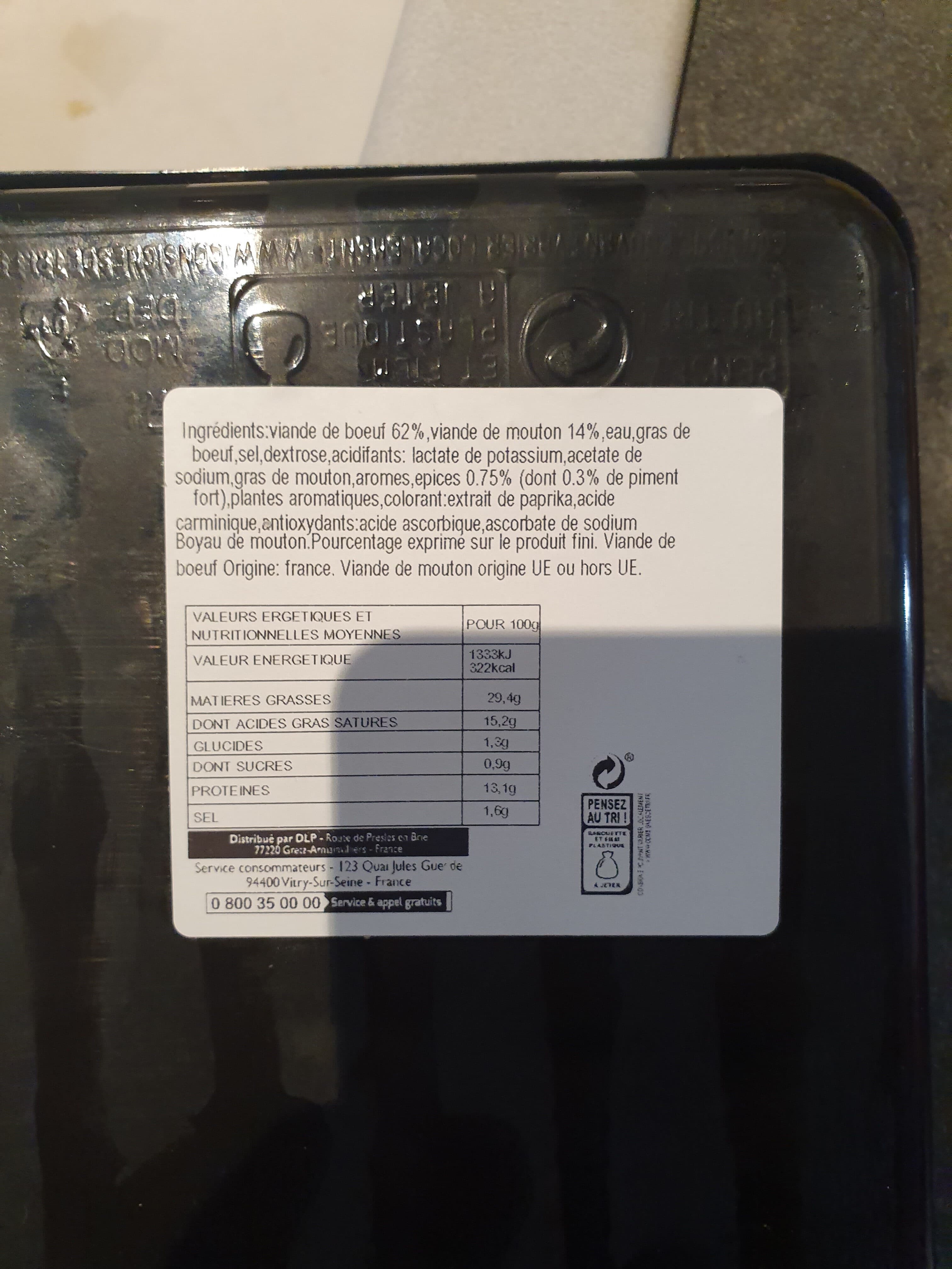 Leader Price Merguez Véritables Épicées packshot