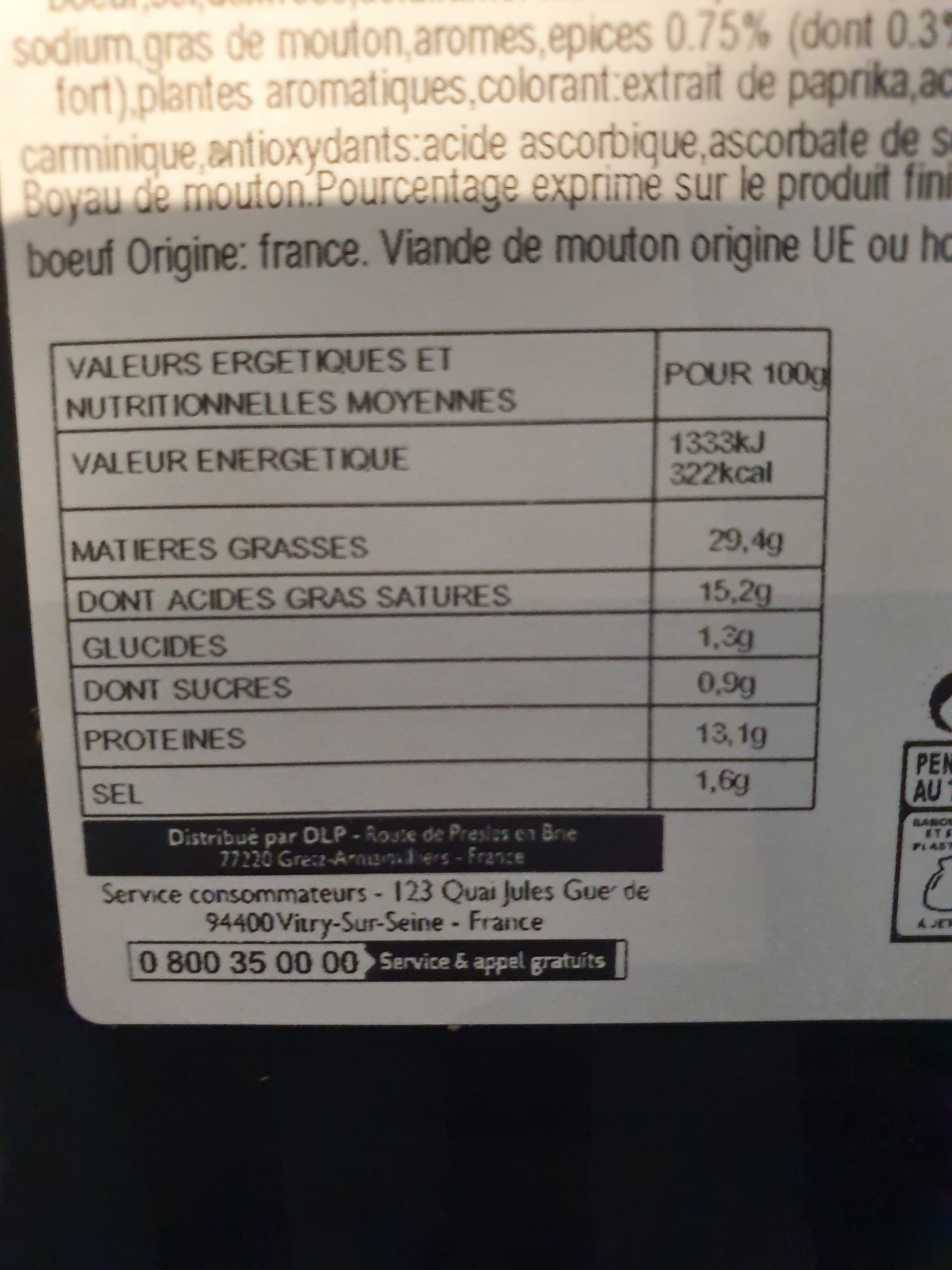 Leader Price Merguez Véritables Épicées packshot