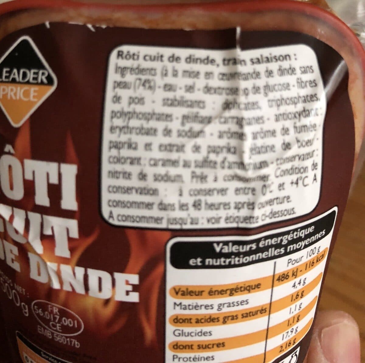 Leader Price Roti cuit de dinde packshot