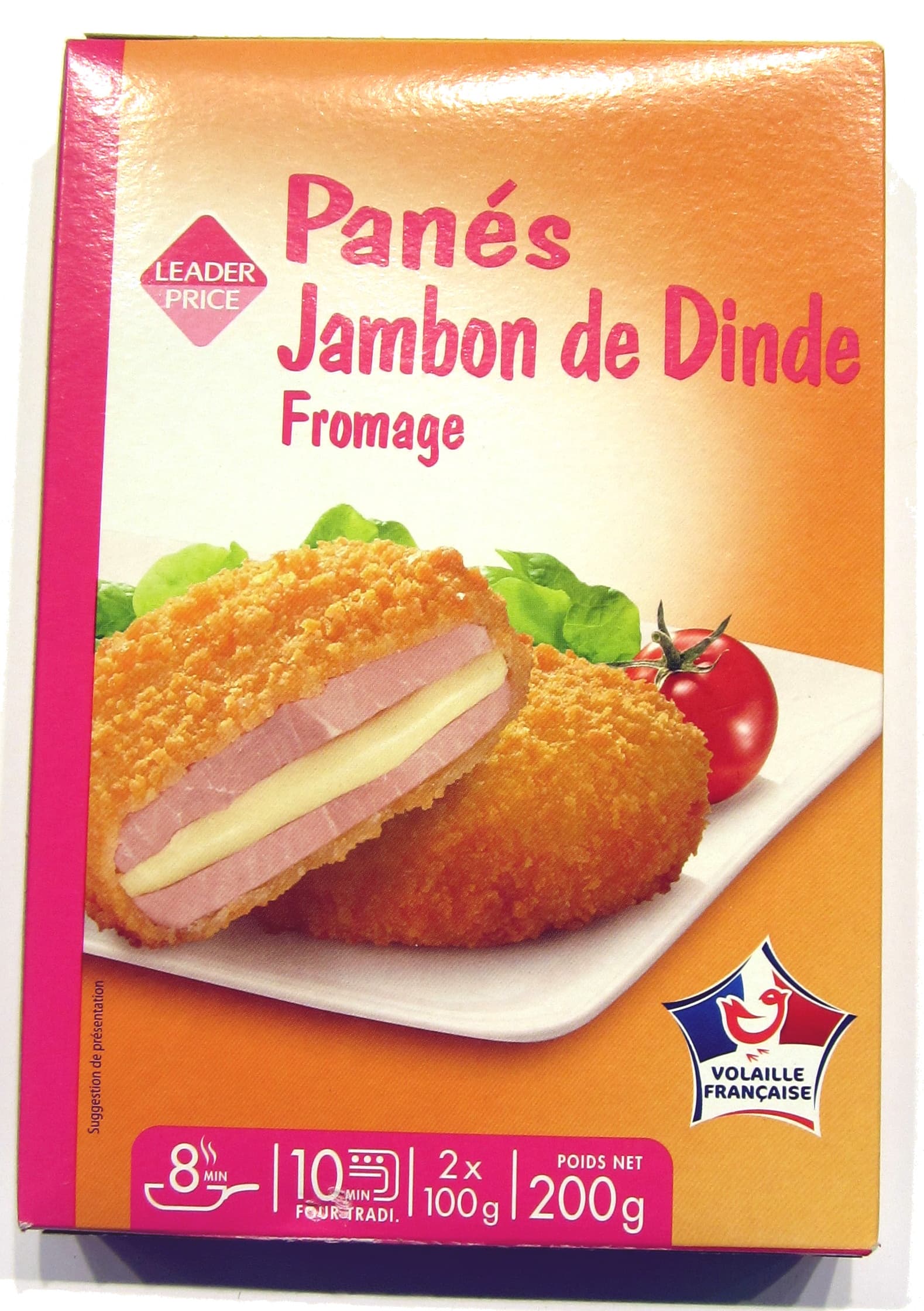 Leader Price Panés de Jambon de Dinde au Fromage packshot