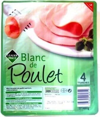 Leader Price Blanc de Poulet (4 Tranches) packshot