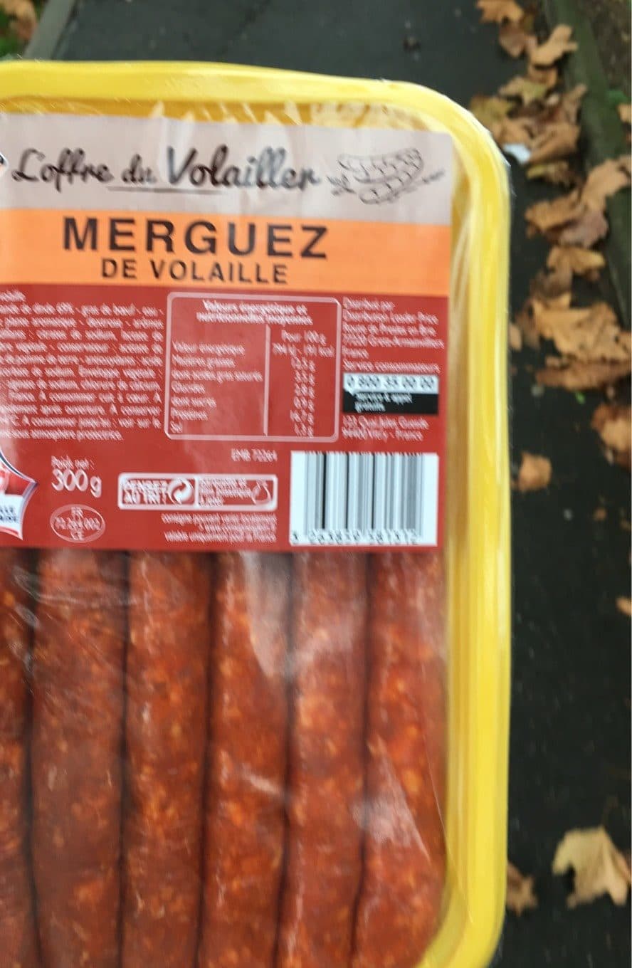 Leader Price Merguez packshot