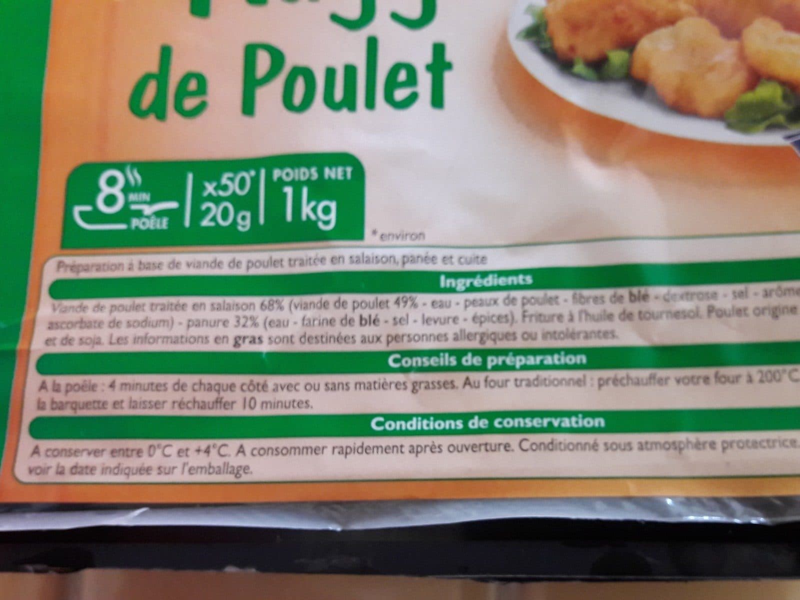 Leader Price Nuggets de poulet packshot