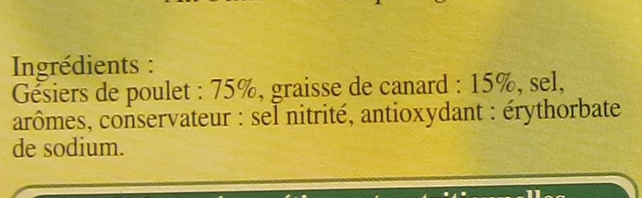Leader Price Gésiers de Volaille confits packshot