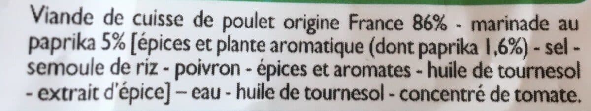 Leader Price Émincés de Poulet Goût Paprika packshot