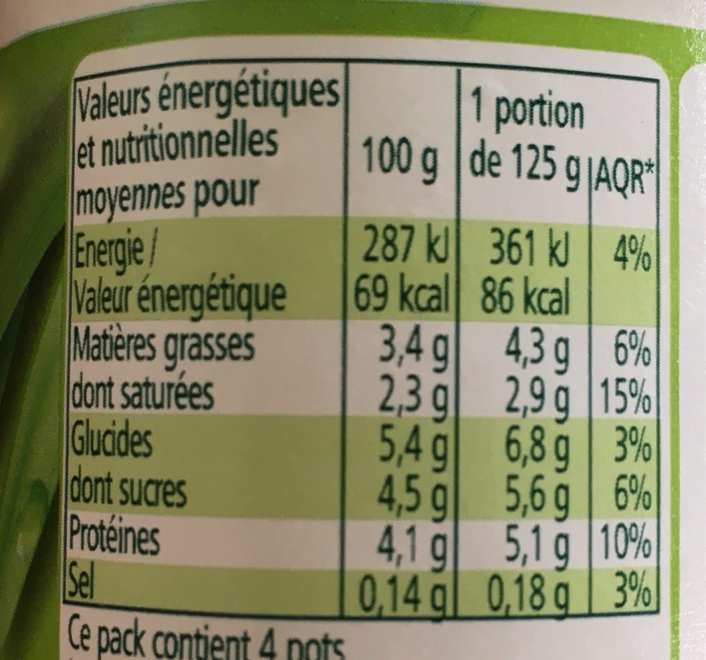 Leader Price Yaourt nature Bio packshot