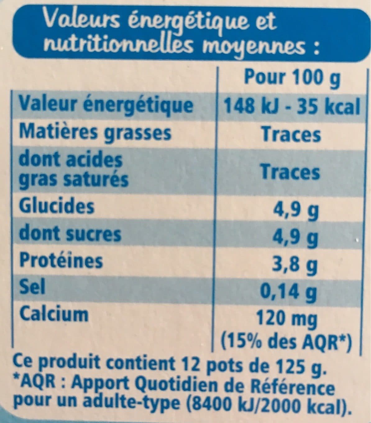 Leader Price Yaourt Nature packshot