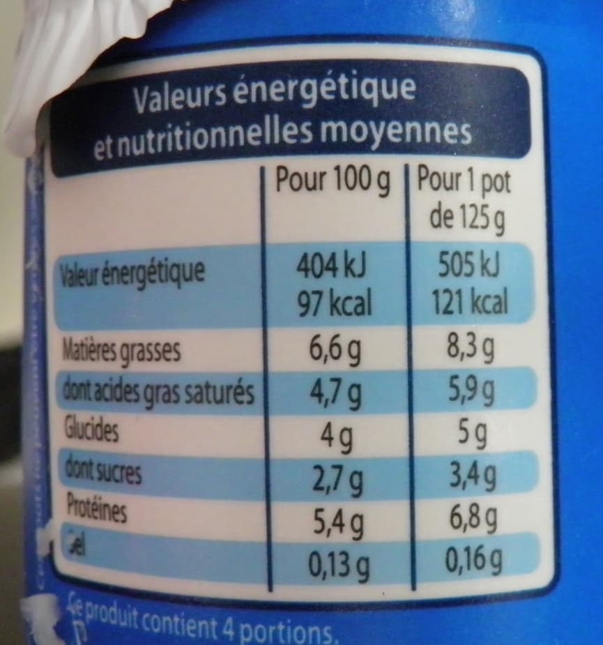 Leader Price Yaourt Nature Lait entier de brebis packshot