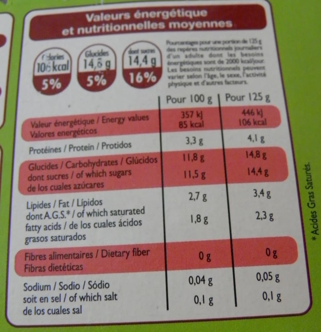 Leader Price Yaourts aux fruits avec morceaux Cerises packshot