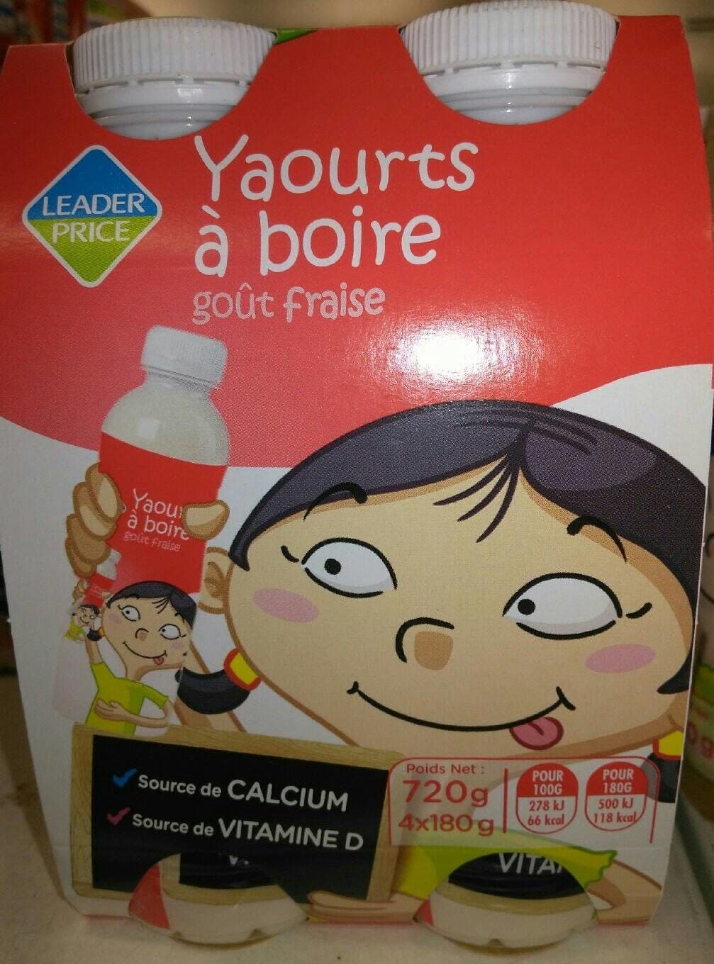 Leader Price Yaourt à boire packshot