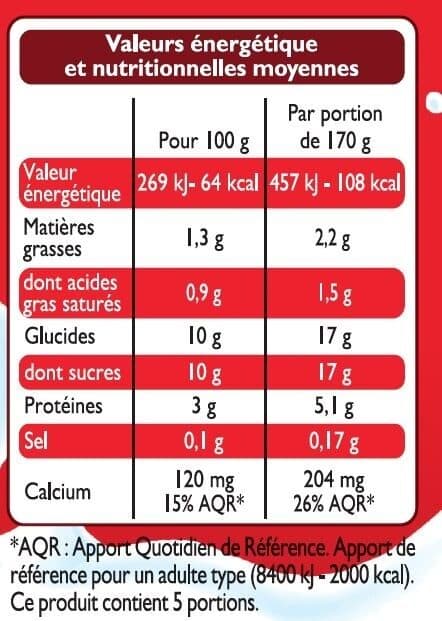 Leader Price Yaourt à boire fraise packshot