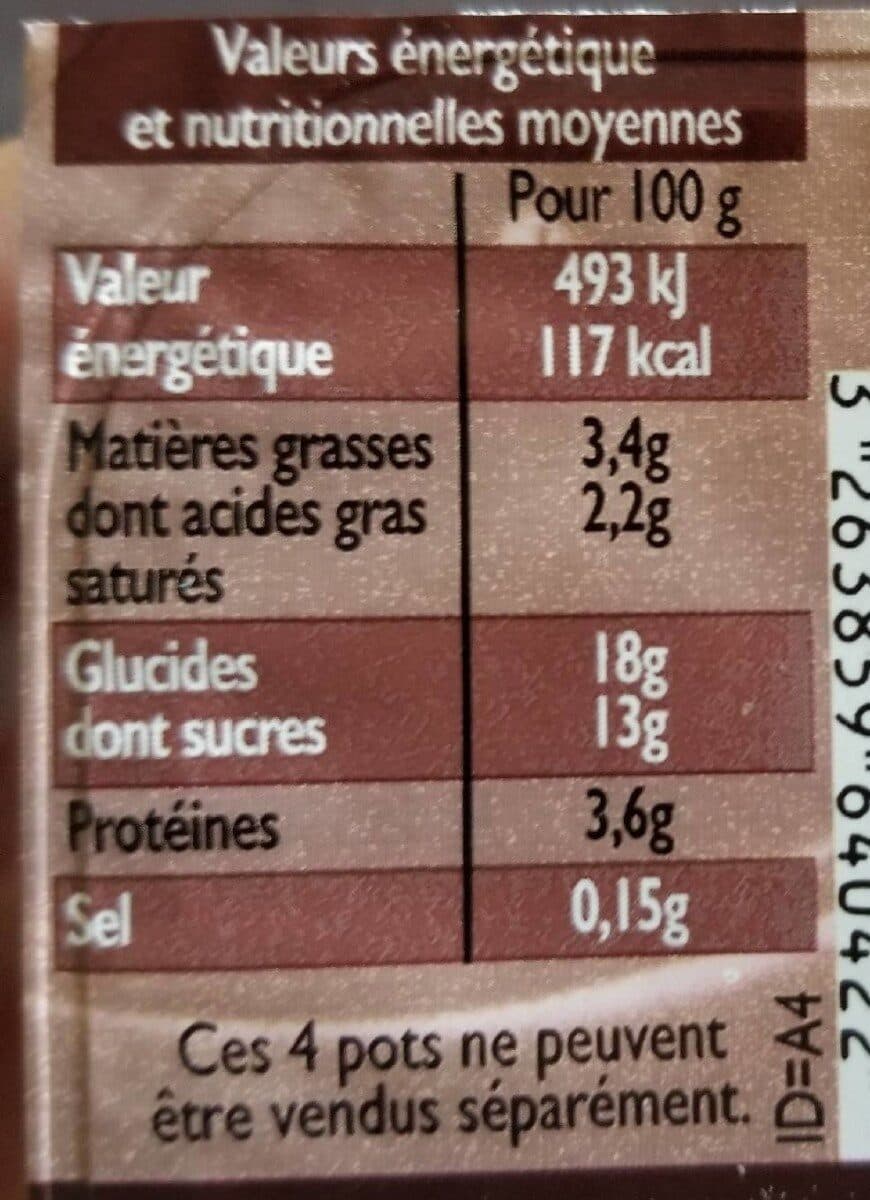 Leader Price Creme dessert chocolat noir packshot