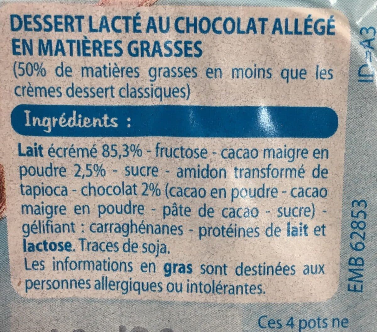 Leader Price Creme dessert chocolat packshot