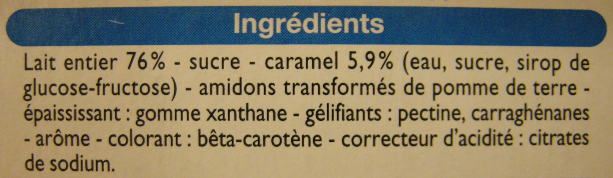 Leader Price Flans goût vanille nappés caramel Kids Leader Price packshot