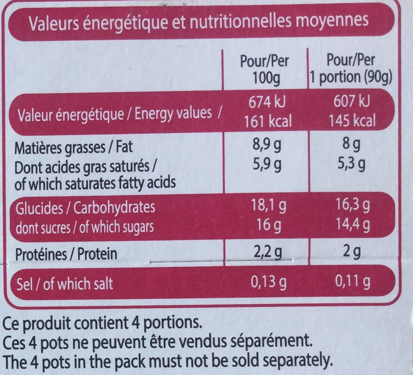 Leader Price Panna cotta sur lit de fruits rouges packshot