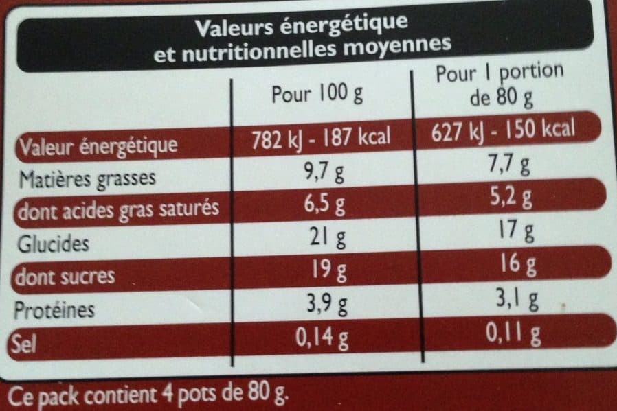 Leader Price Mousse Liégeoise au Chocolat packshot