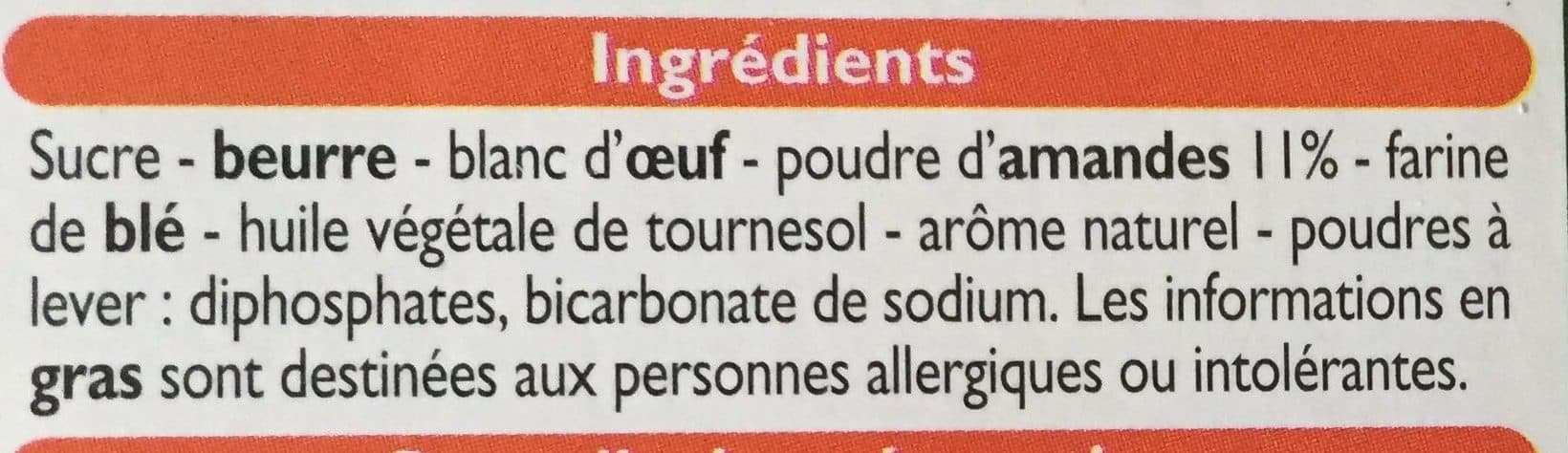 Leader Price Financier aux Amandes packshot