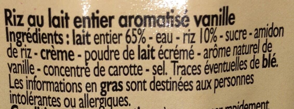 Leader Price Riz au Lait Saveur Vanille packshot