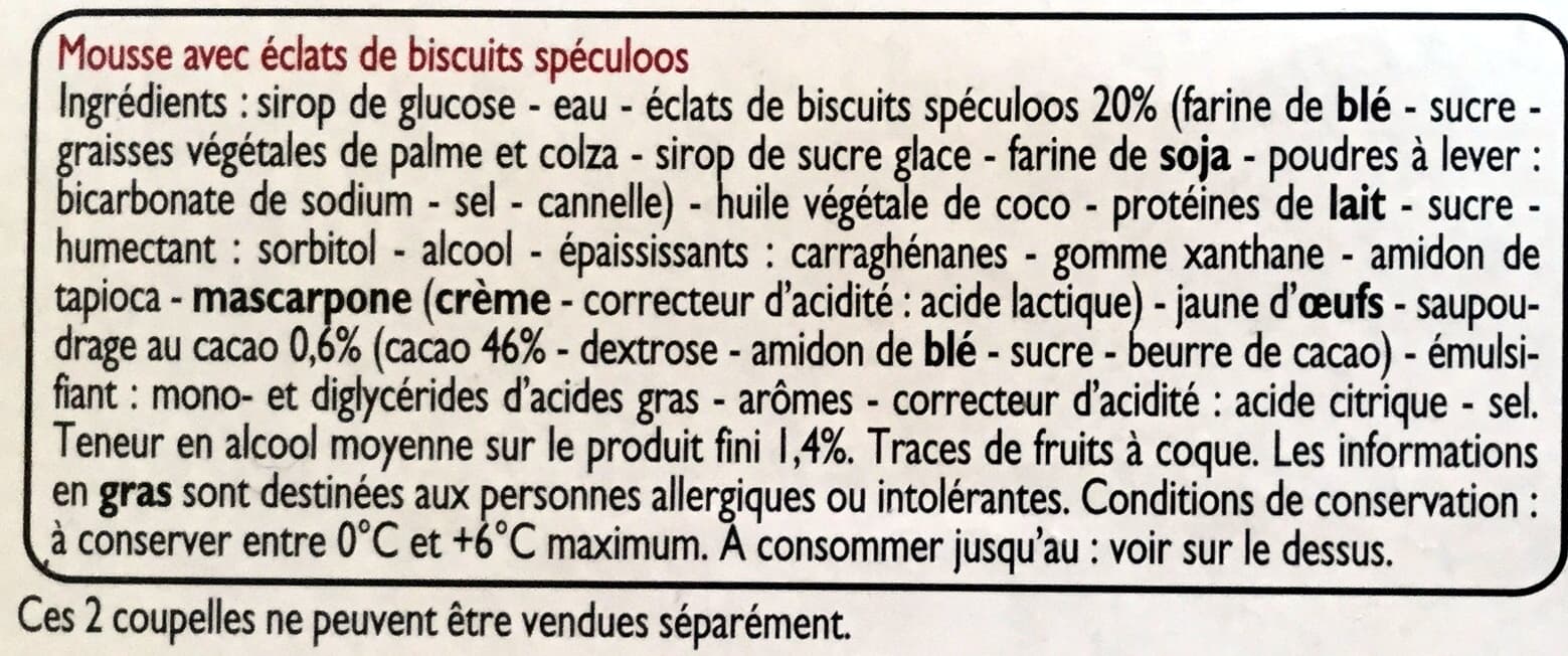 Leader Price Tiramisu au Spéculoos packshot