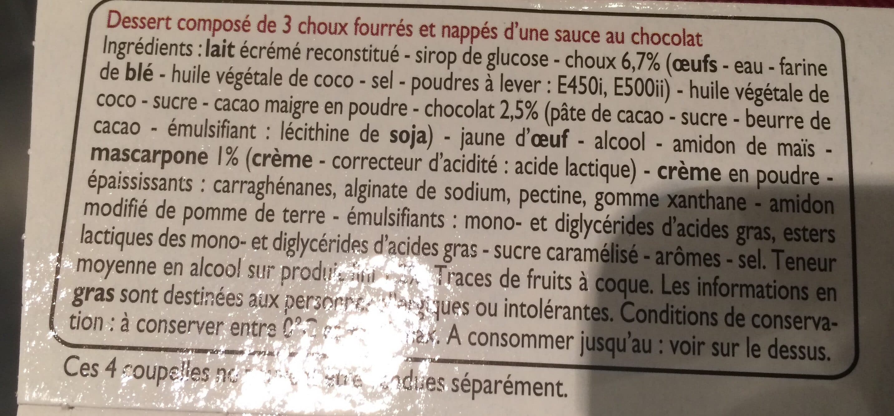 Leader Price Profiteroles au chocolat packshot