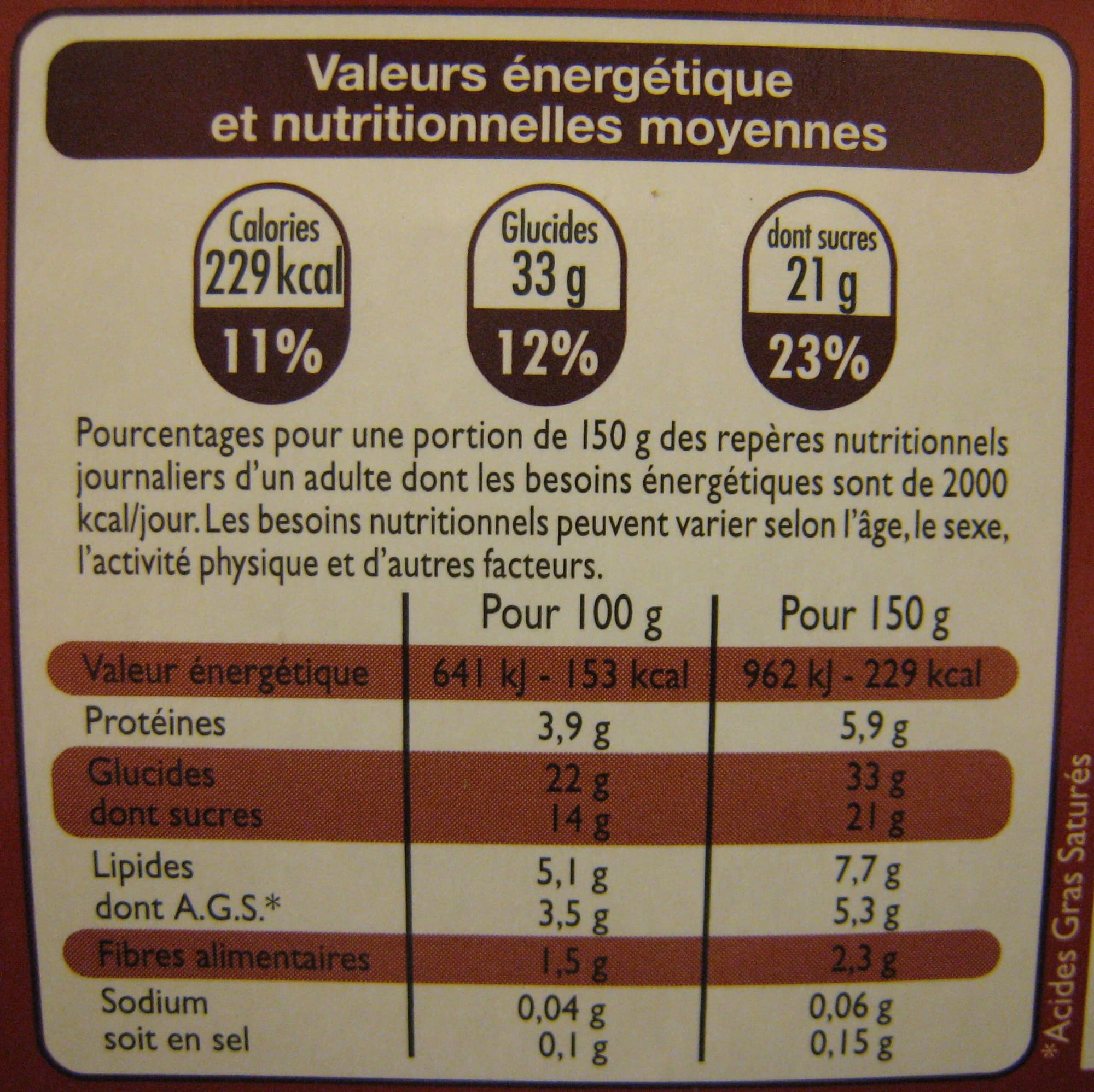 Leader Price Riz au lait au chocolat Leader Price packshot