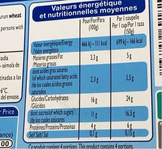 Leader Price Semoule au lait, nature packshot